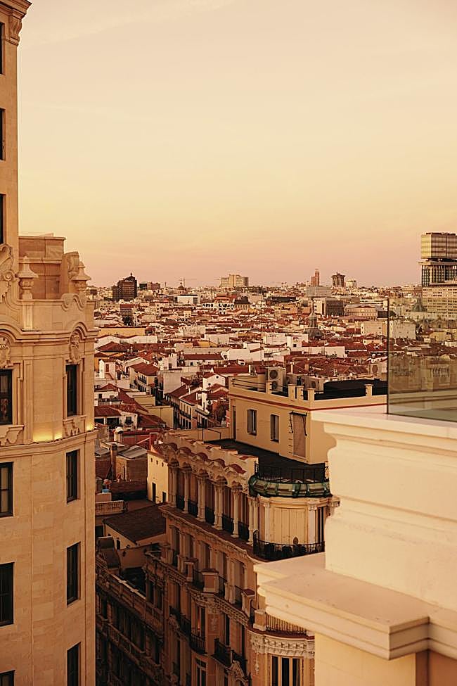 Vista desde el restuarante El Cielo de Montera.