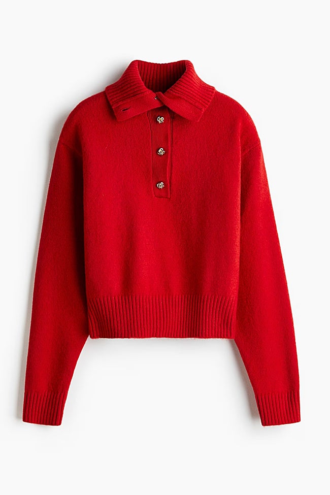 Jersey rojo de H&M (29,99 euros)