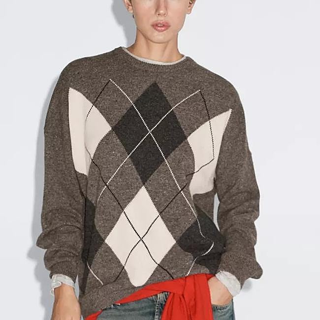 Jersey de rombos 69,95 euros.