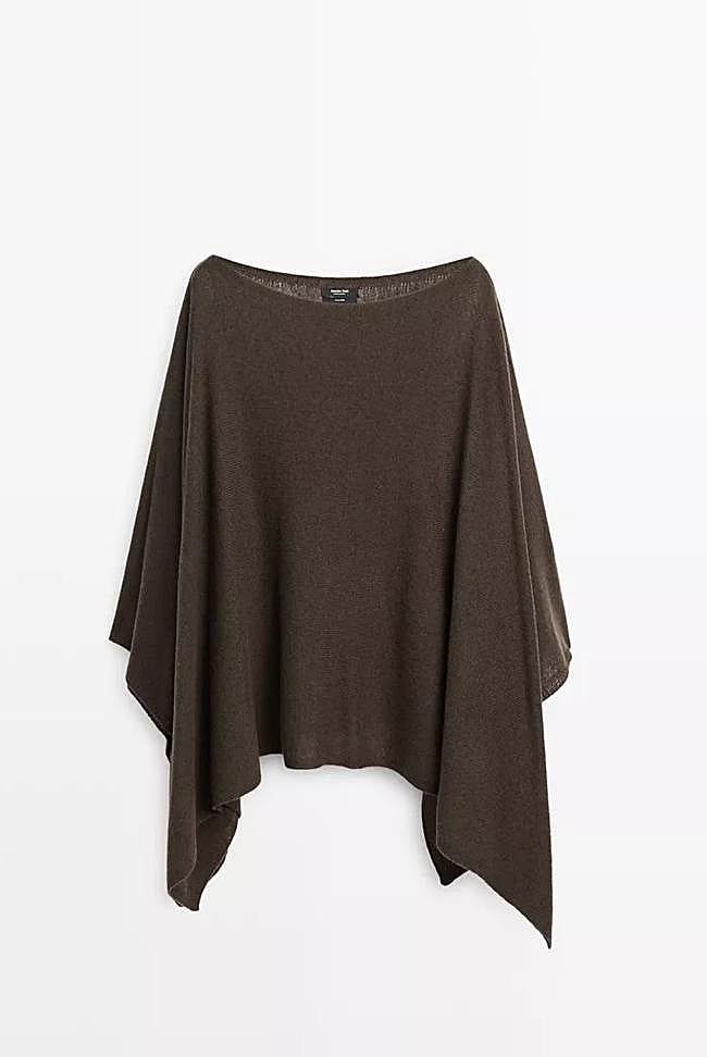 Capa punto asimétrica 100% lana (69,95€)