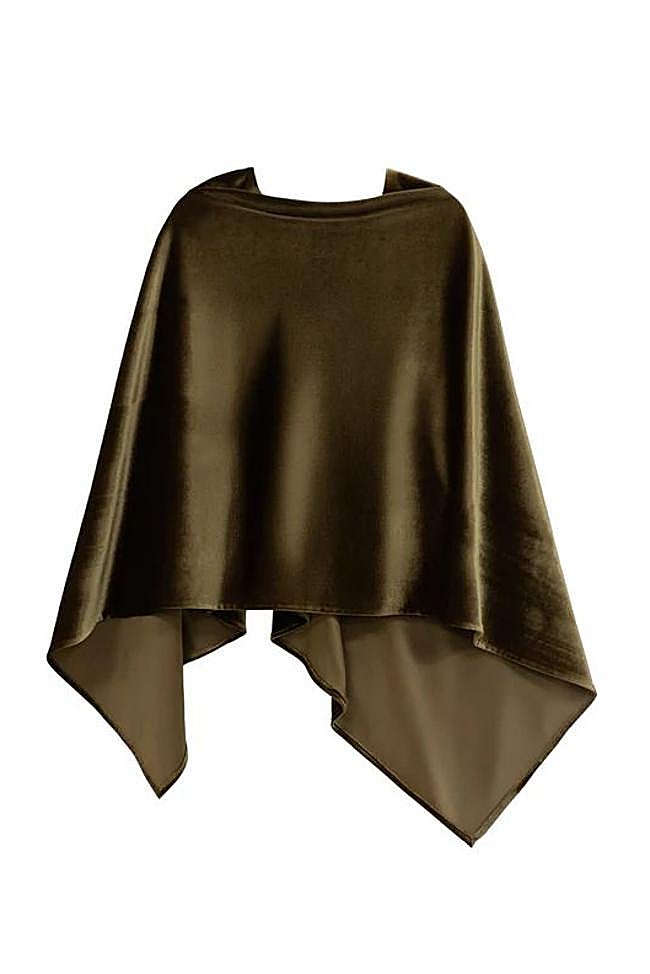 Capa terciopelo bronce (69,95€)