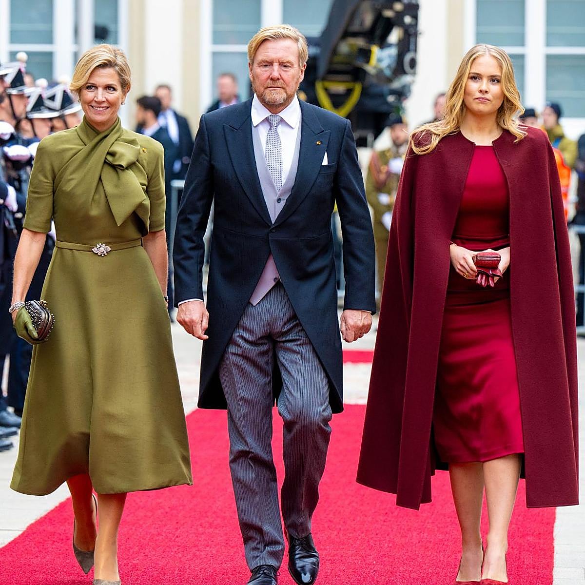 Los reyes de Holanda y la princesa Amalia en la proclamación del nuevo Gran Duque de Luxemburgo.