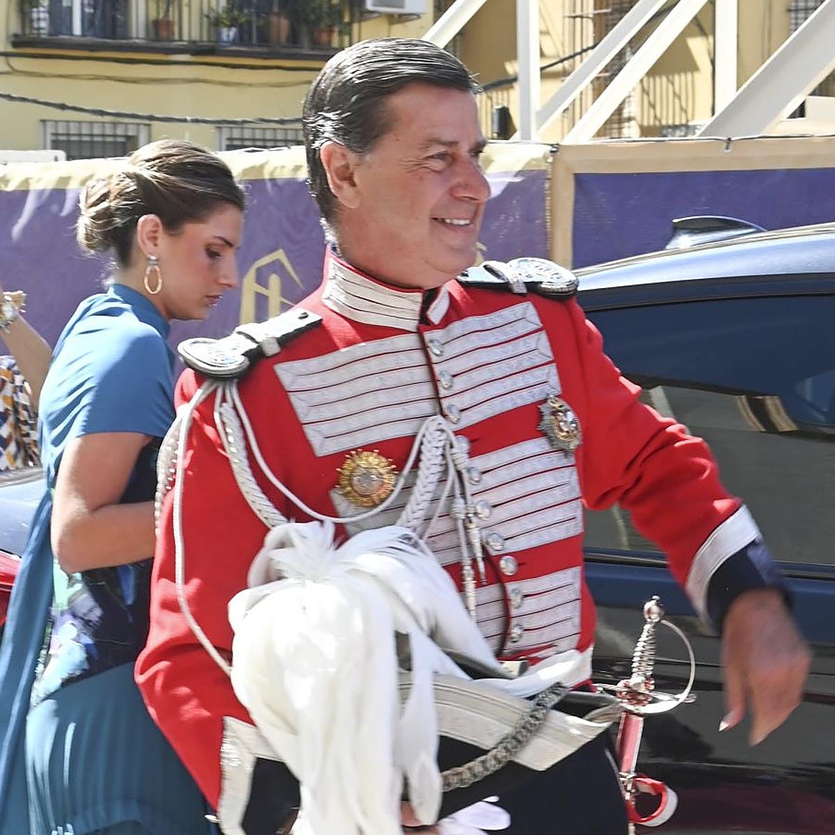 Cayetano Martínez de Irujo estaba pletórico el día de su boda.