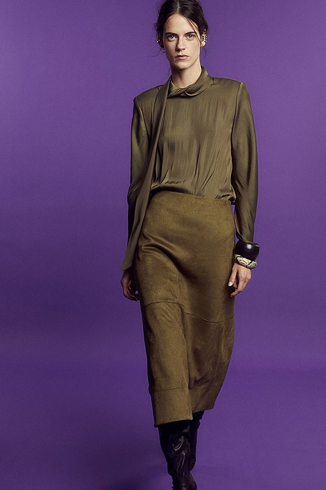 Falda de ante de Sfera (39,99 euros)