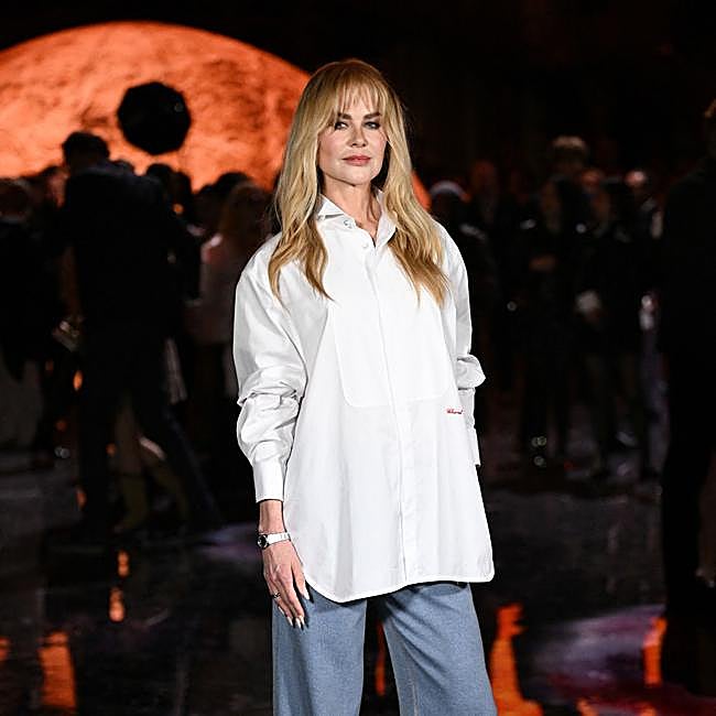 Nicole Kidman durante el desfile de Chanel.