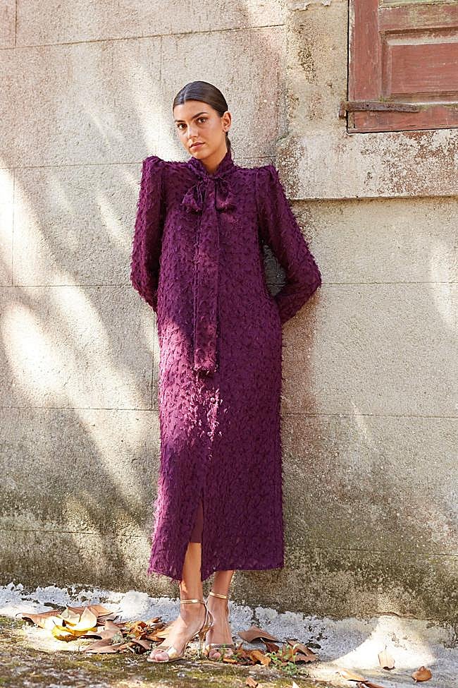 Vestido Janice Burdeos (155€)