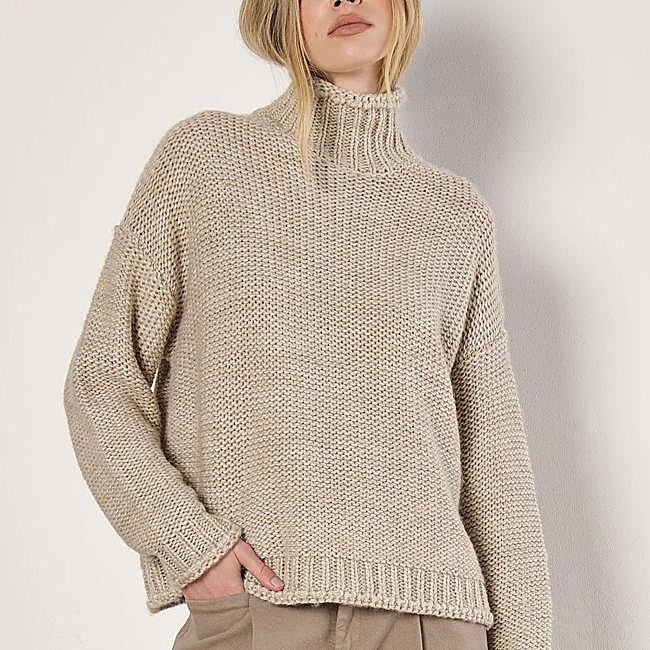 Jersey beige de Apricot, 59,95 euros.