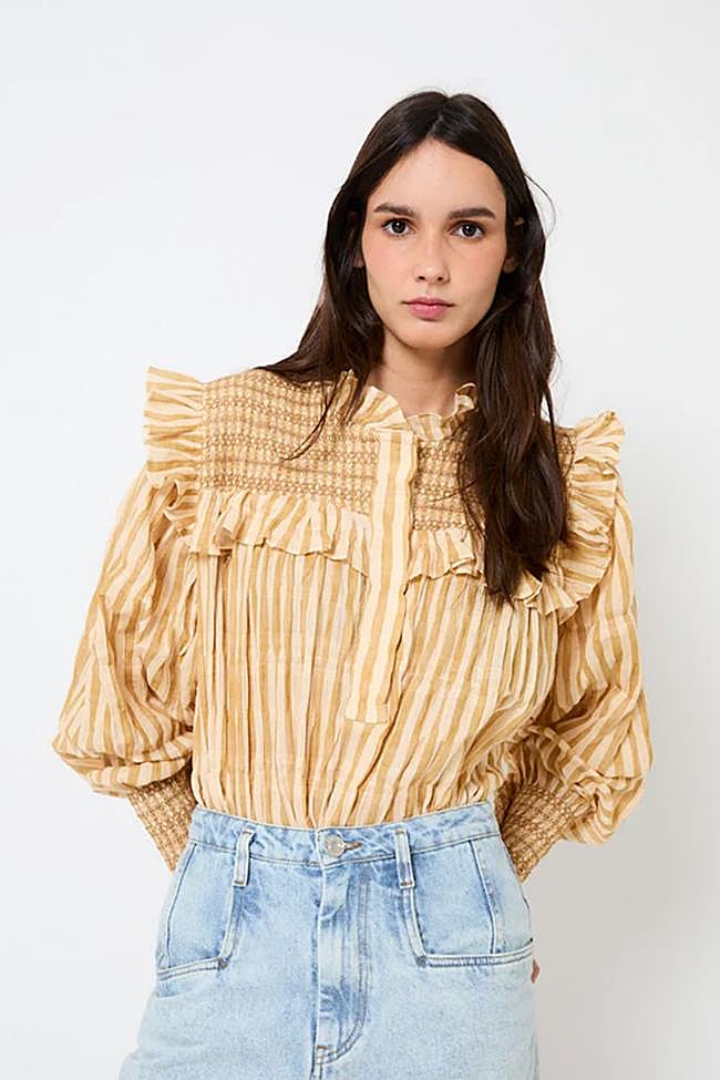 Blusa fluida con estampado de rayas de Sophie & Lucie.