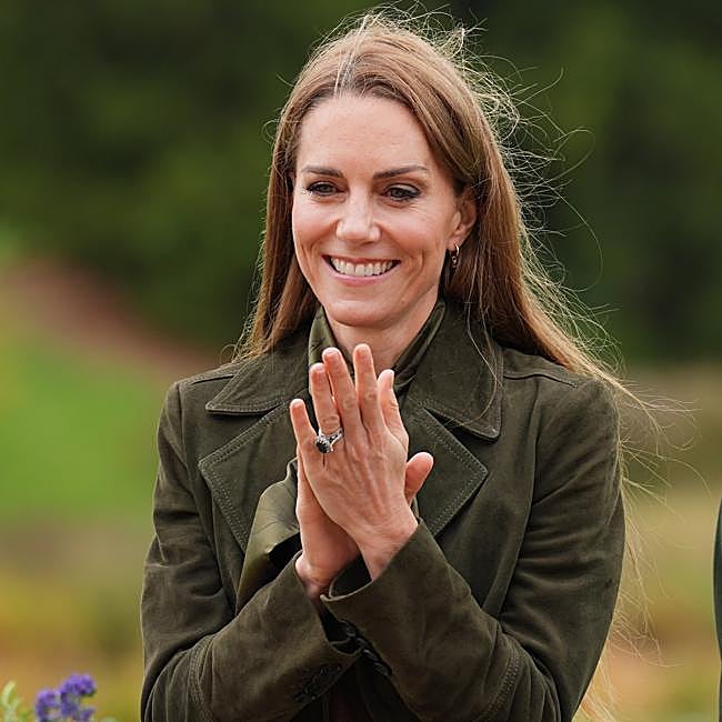 Kate Middleton, princesa de Gales durante la visita de Estado de Donald Trump.