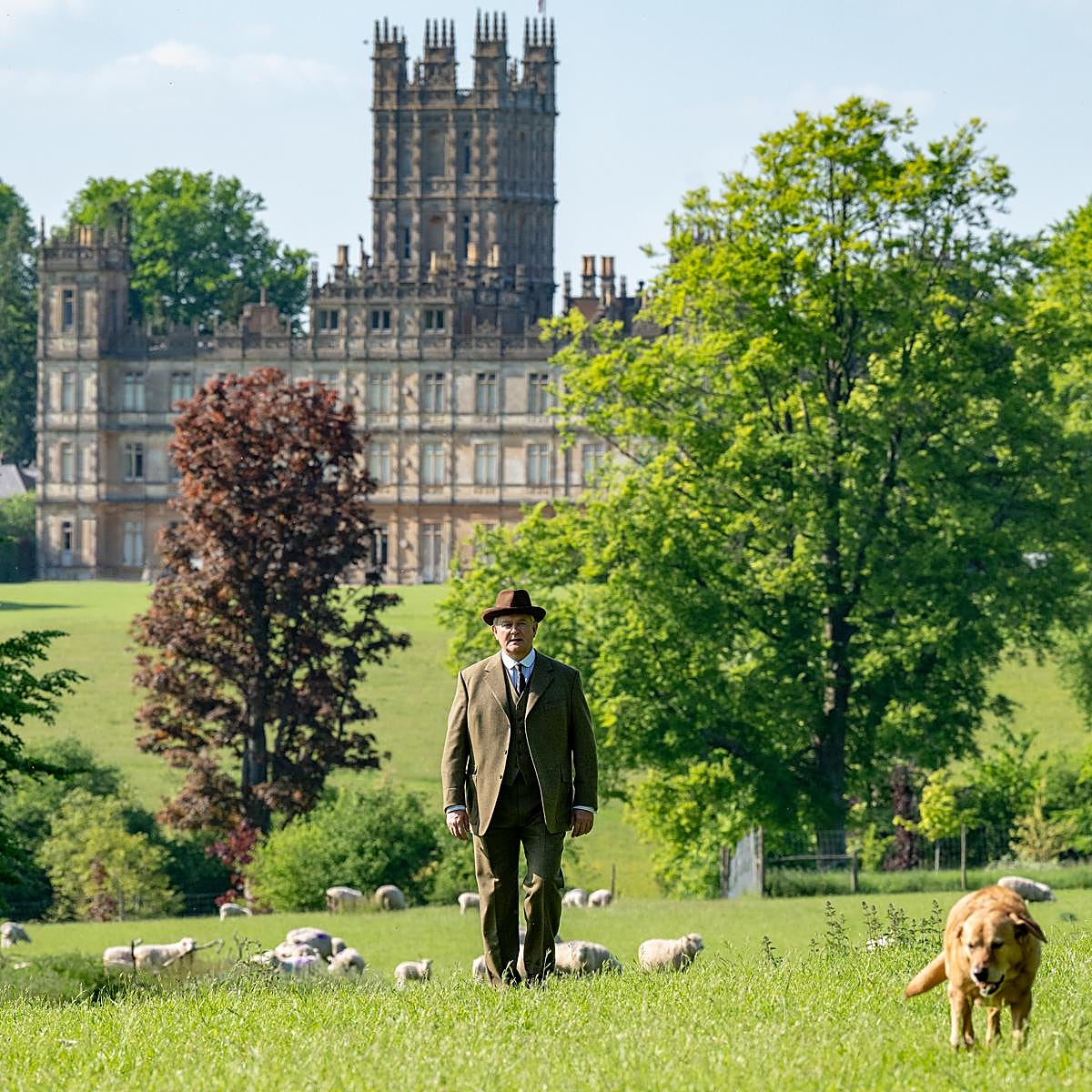 Hugh Boneville como Robert Grantham en una imagen de Downton Abbey: El gran final.