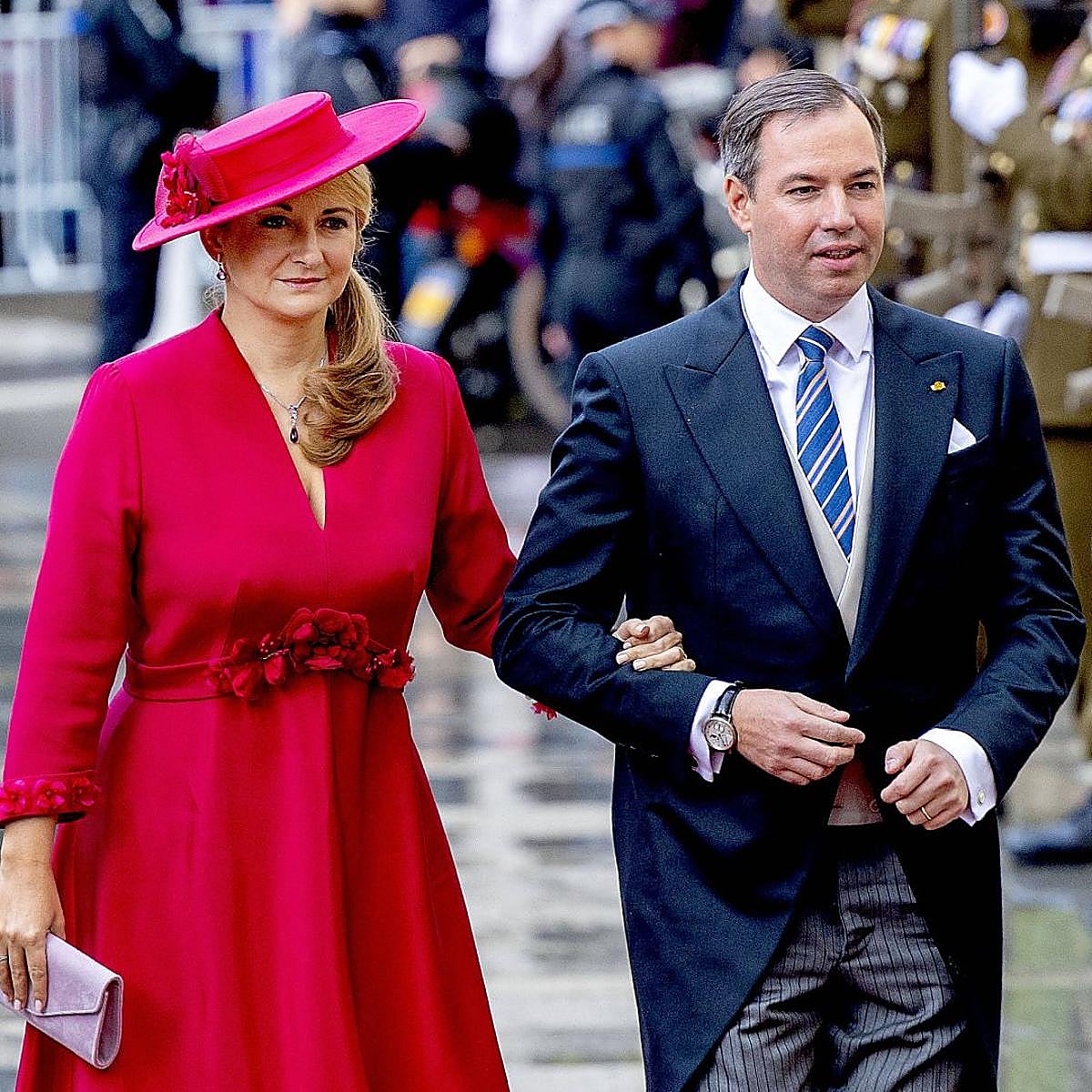 La Gran Duquesa Estefanía de Luxemburgo luce un sombrero de Sylvia Martínez.