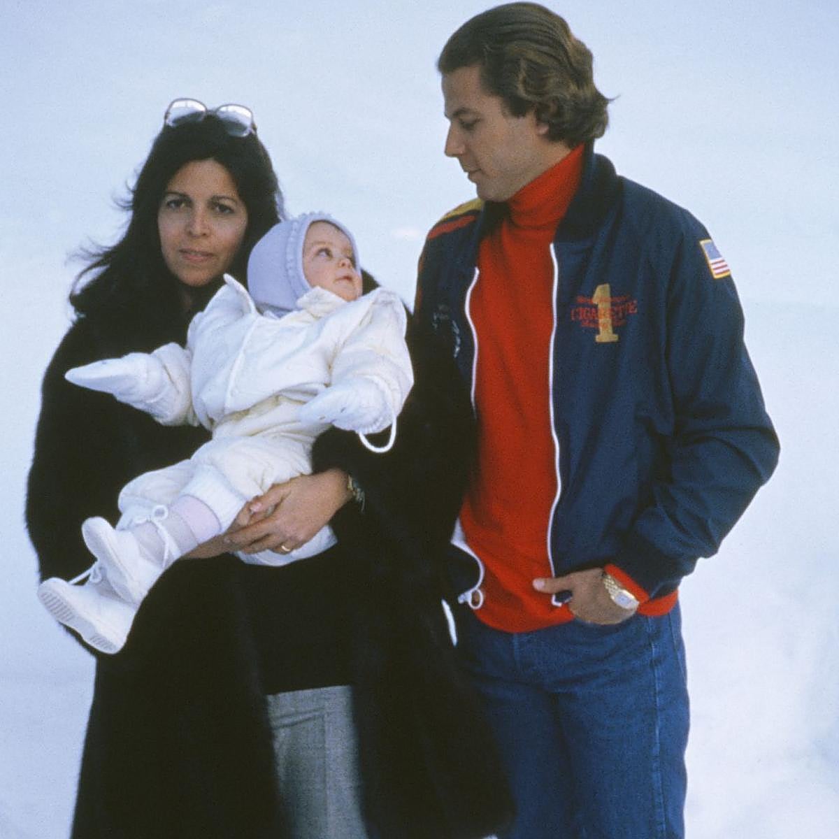 Thierry Rousel, con Christina Onassis y su hija, Athina.