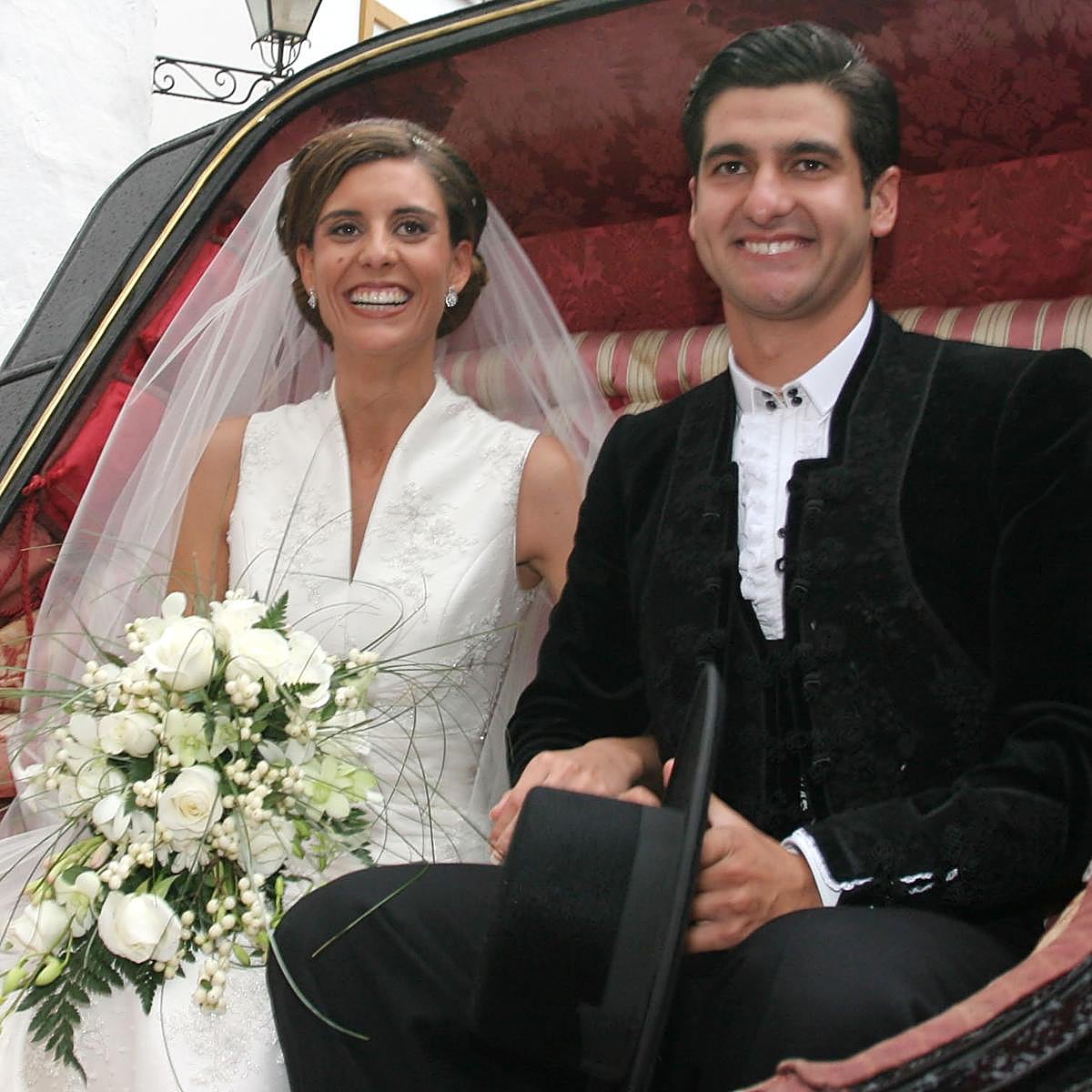 Cynthia Antúnez y Morante de la Puebla, el día de su boda en 2005.