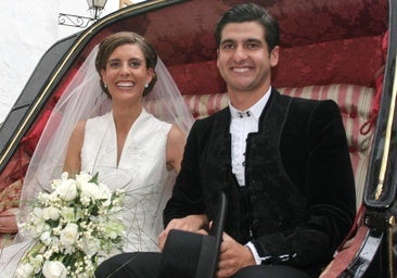 Cynthia Antúnez y Morante de la Puebla, el día de su boda en 2005.