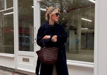 Los bolsos trenzados también son para el invierno.