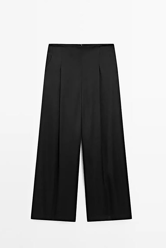 Pantalón ancho satinado - Studio (149€)