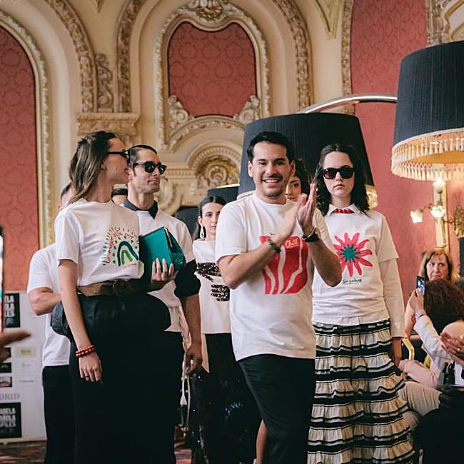 Ian Lombardi en su desfile en Madrid.