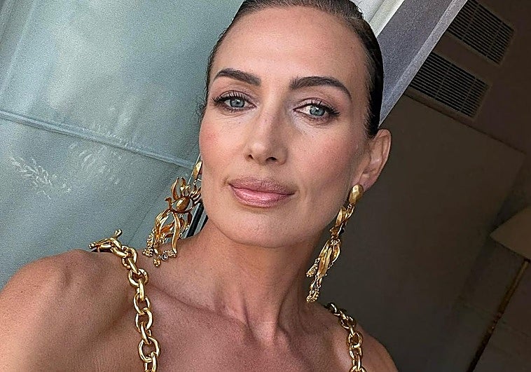 Nieves Álvarez con un maquillaje de ojos