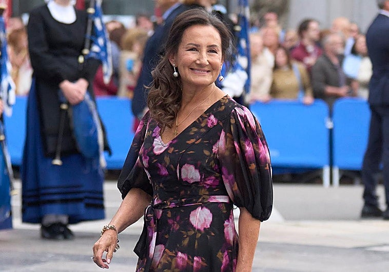Paloma Rocasolano en su llegada a los Premios Princesa de Asturias 2025.