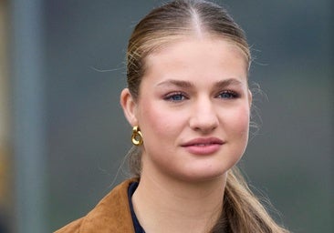 La princesa Leonor con una coleta.