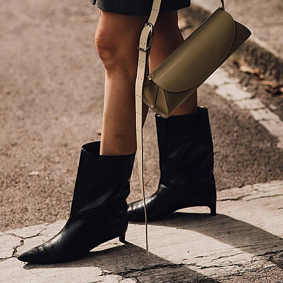 Estoy obsesionada con las botas altas con tacón kitten