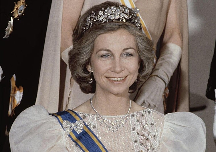 La reina Sofía tiene una importante colección de tiaras.