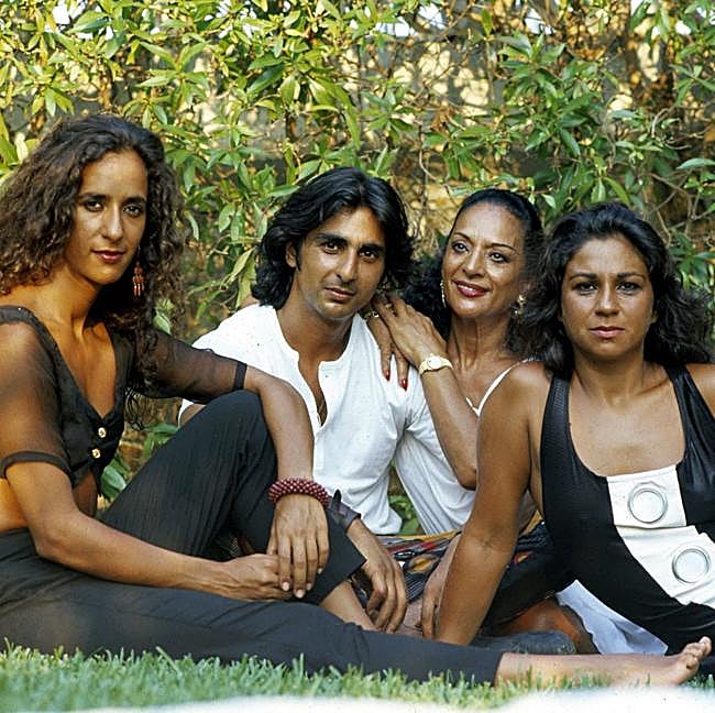 Lola Flores estaba muy orgullosa de sus tres hijos.