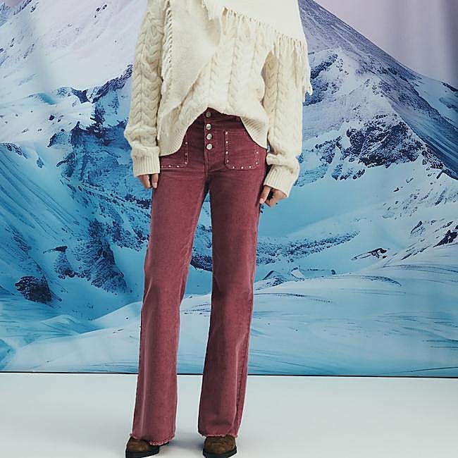 Pantalón de pana dusty rose de Green Coast, 39,99 euros.