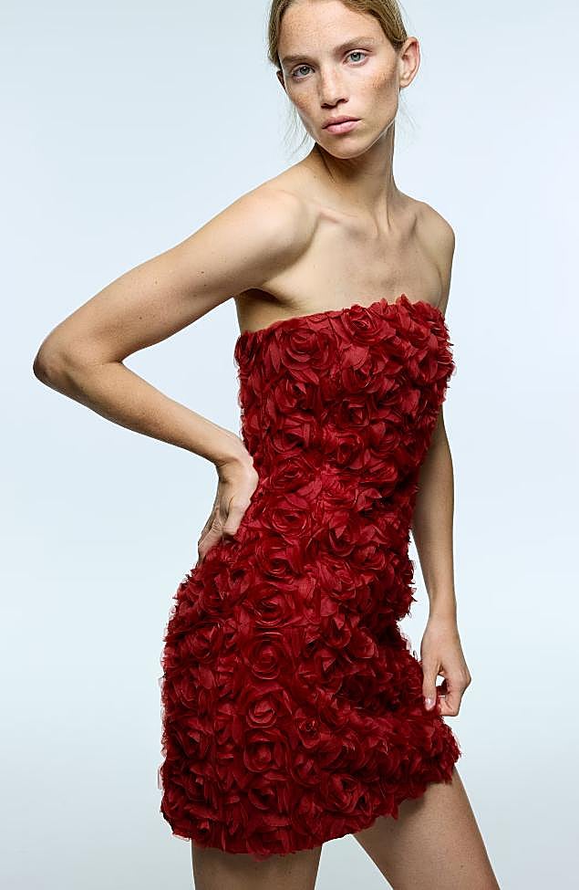 Vestido rojo de H&M (49,99 euros)