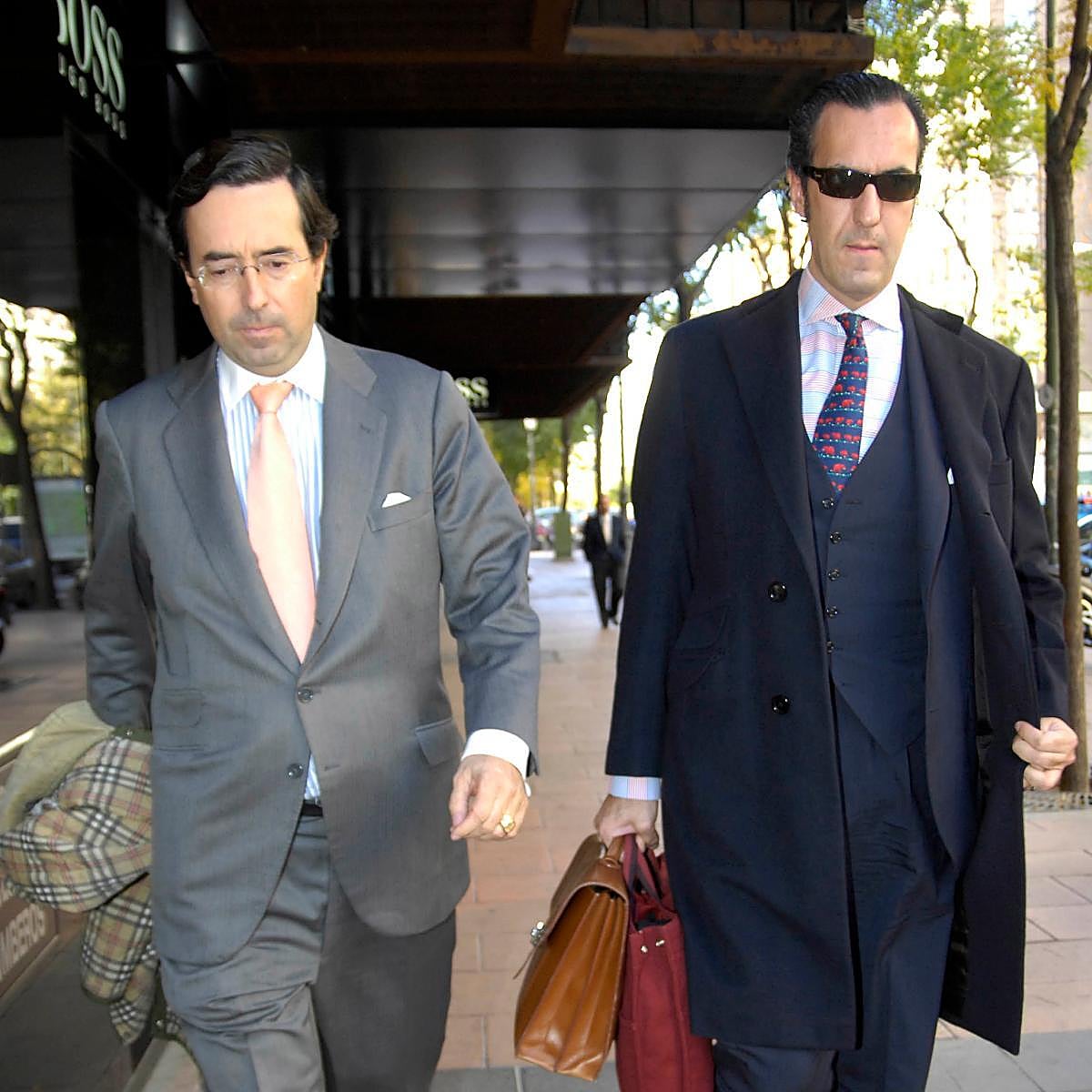 Amalio de Marichalar junto a su hermano Jaime.