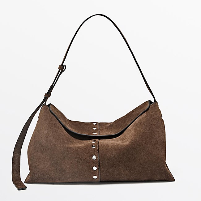 Bolso de serraje de Massimo Dutti (199 euros)