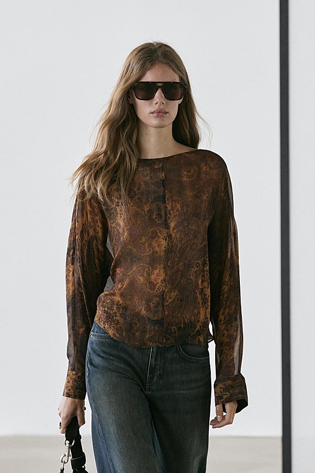 Camisa estampada de Massimo Dutti (59,99 euros)