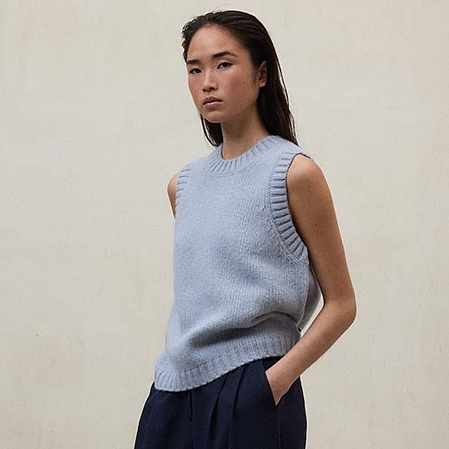 Chaleco De Punto Para Mujer, Escote En V Sin Mangas - Suéter Holgado, Estilo Retro, Ideal Para Otoño