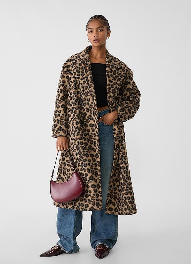Imagen - Abrigo midi de leopardo