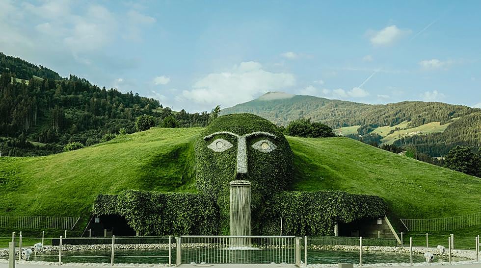 la entrada a Swarovski Kristallwelten (Mundos de Cristal), su museo en Innsbruck.