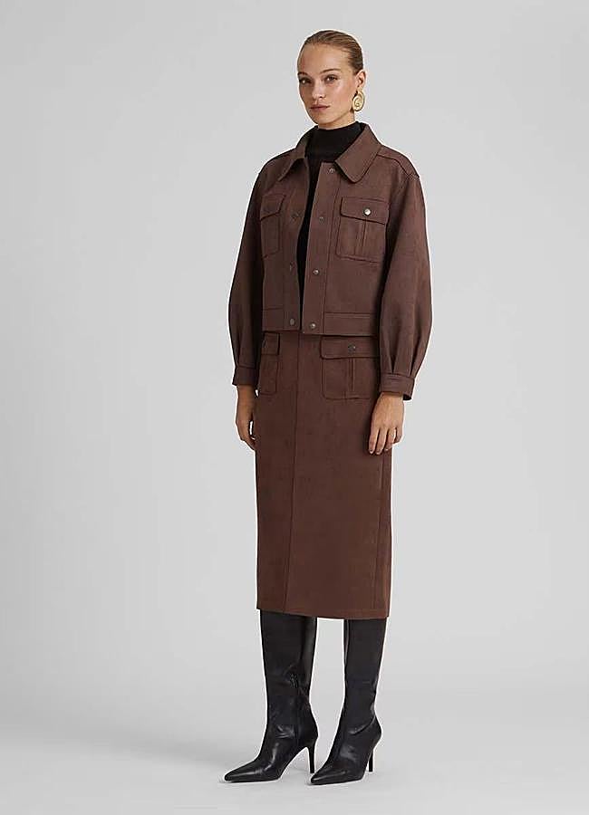 Imagen - Falda efecto ante tipo lápiz