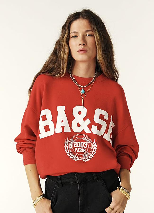 Imagen - Sudadera en rojo de Ba&sh.