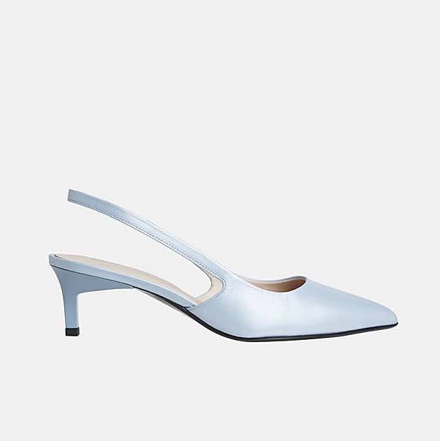 Zapatos de salón mujer destalonados piel tacón aguja (132,90€ en El Corte Inglés)