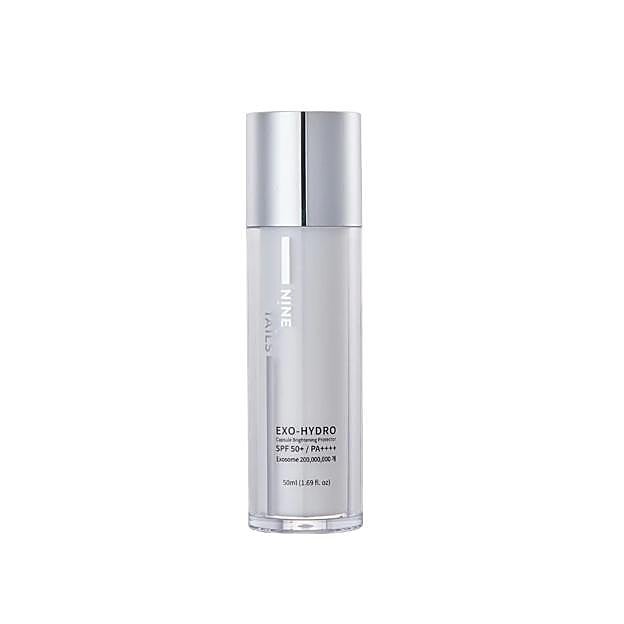 Crema de exosomas con protección solar SPF50+ 9TAILS EXO-HYDRO Capsule Brightening Protector.