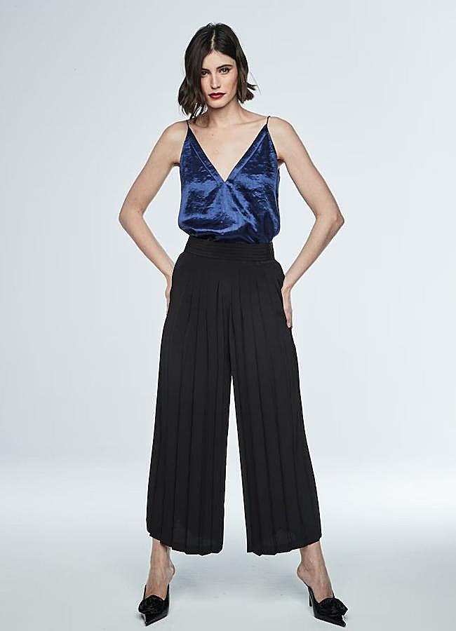 Imagen - Pantalones culotte plisados
