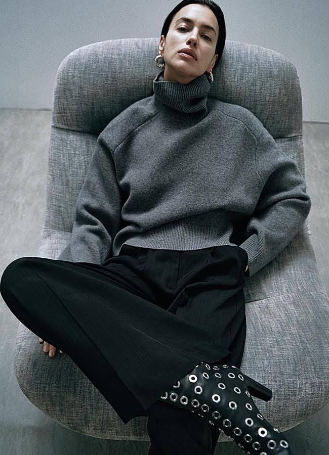 Imagen - Jersey oversize de lana con cuello alto