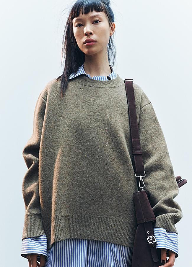 Imagen - Jersey oversize en tejido de punto con lana