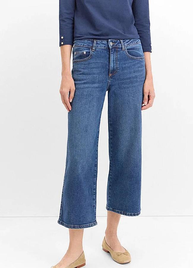 Imagen - Pantalones vaqueros Palazzo Crop de Cortefiel (24,99€)