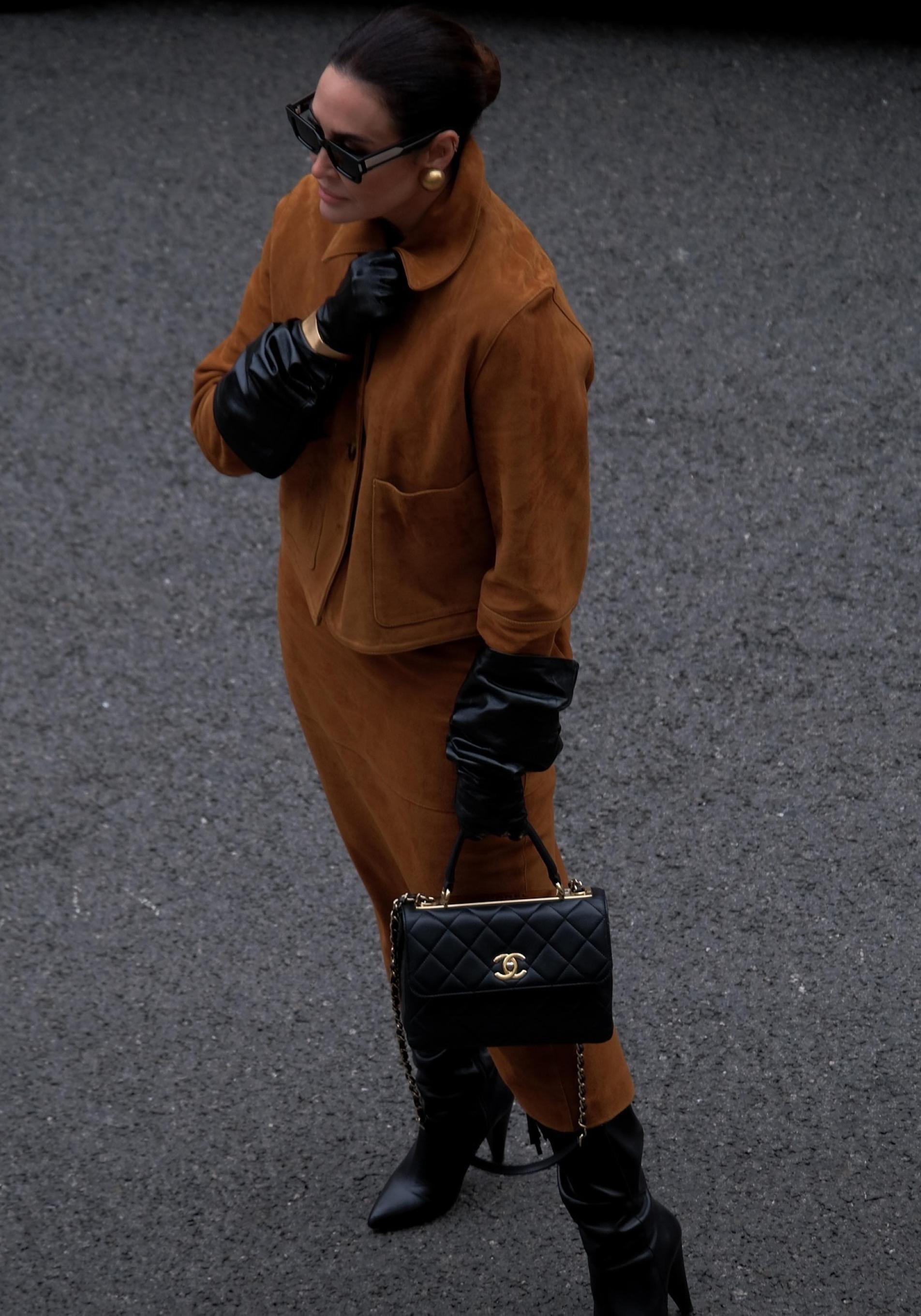 Vicky Martín Berrocal con una falda de Zara.