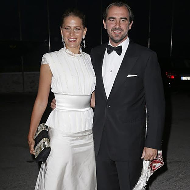 Tatiana Blatnik, con su exmarido, Nicolás de Grecia. 