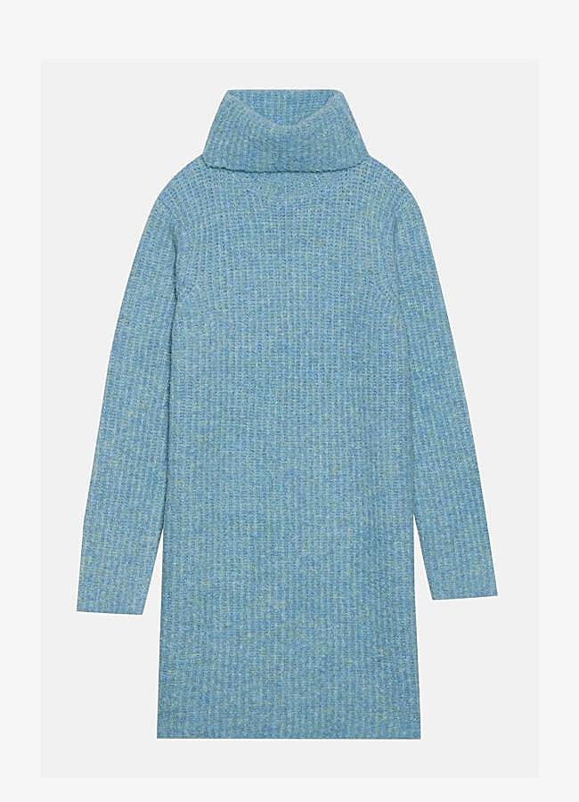 Imagen - Vestido azul de cuello alto de Even&Odd, 49,99 euros.