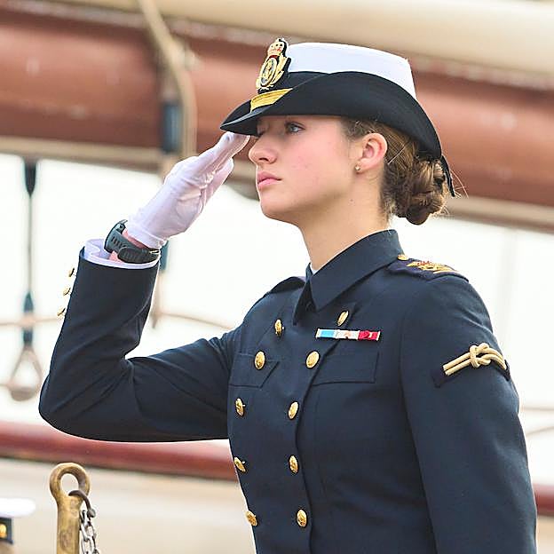 Leonor pasará cinco meses a bordo de Elcano. 