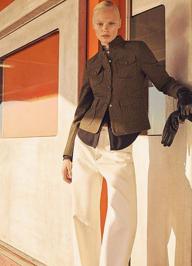 Imagen - Chaqueta de lana con pata de gallo