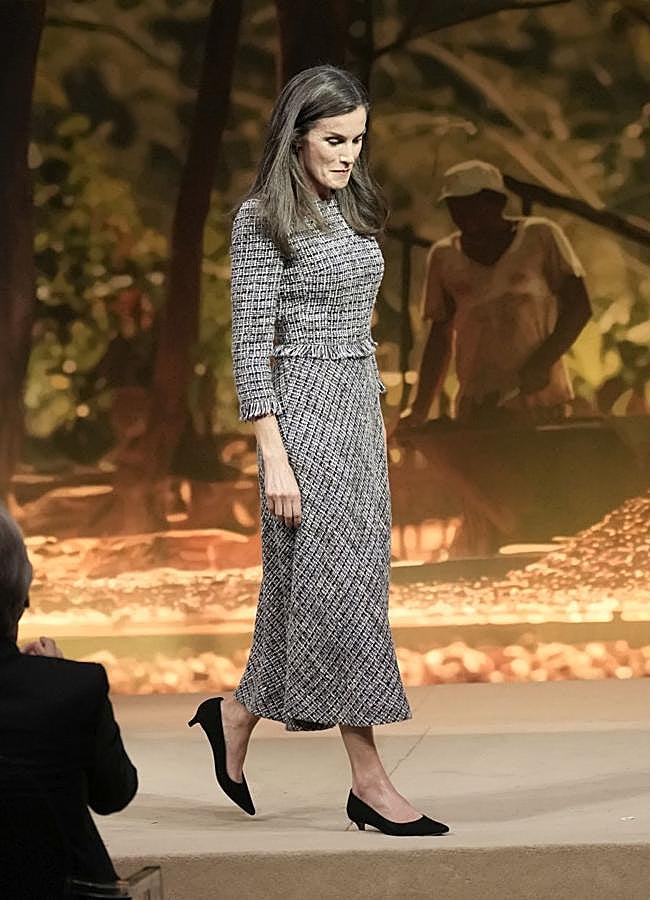 Imagen - La reina Letizia estrenó este vestido en abril del año pasado. / LIMITED PICTURES