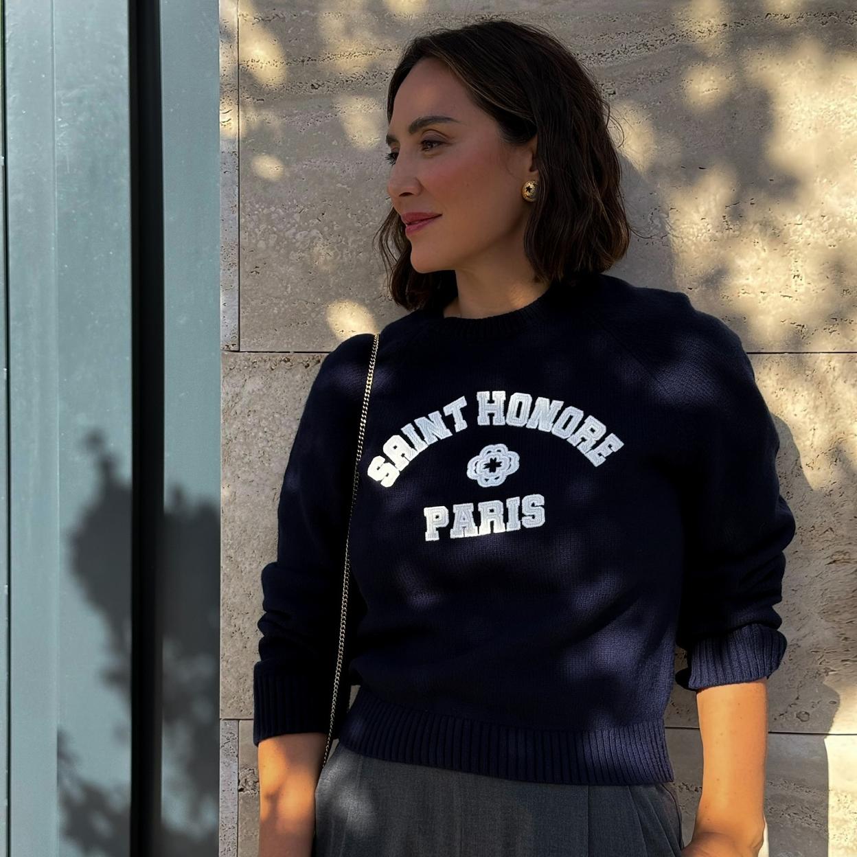 Tamara Falcó con un jersey de Maje.